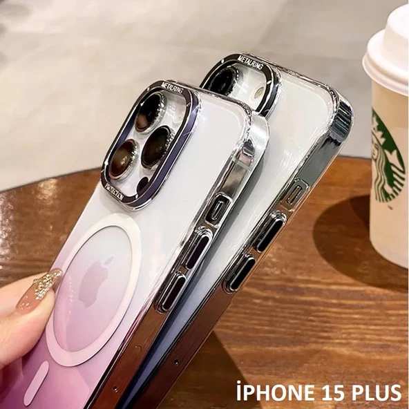 İphone 15 Plus Pixel Sert Magsafe Uyumlu Telefon Kılıfı - Resim 11