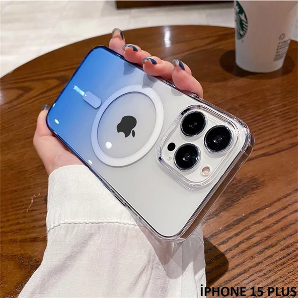 İphone 15 Plus Pixel Sert Magsafe Uyumlu Telefon Kılıfı - Resim 4