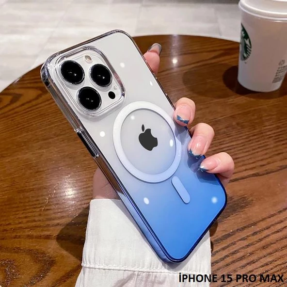 İphone 15 Pro Max Pixel Sert Magsafe Uyumlu Telefon Kılıfı - Resim 3