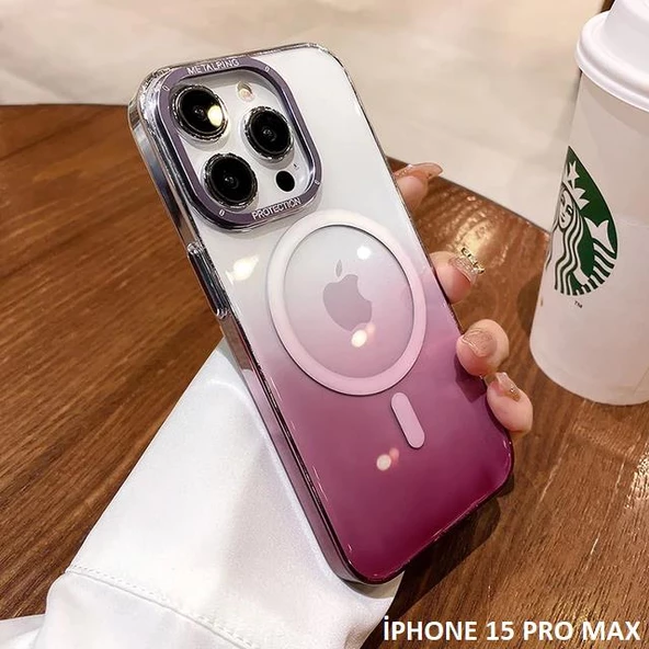 İphone 15 Pro Max Pixel Sert Magsafe Uyumlu Telefon Kılıfı - Resim 9