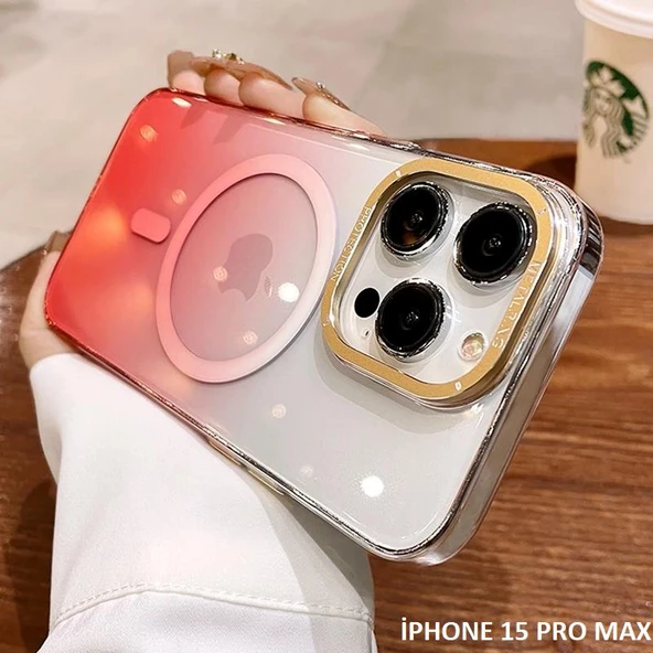 İphone 15 Pro Max Pixel Sert Magsafe Uyumlu Telefon Kılıfı - Resim 2