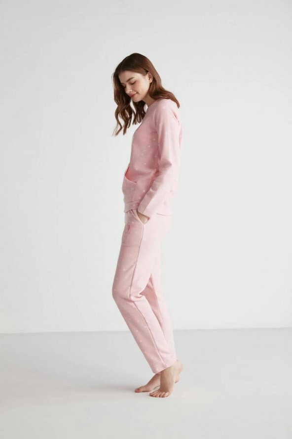 Us Polo Assn Kadın Uzun Kol Pijama Takımı 16959