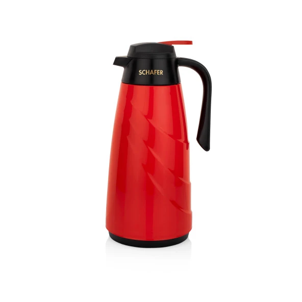 Schafer Kitchenhouse Mimoza Cam Termos 1,5 L-Kırmızı - 2