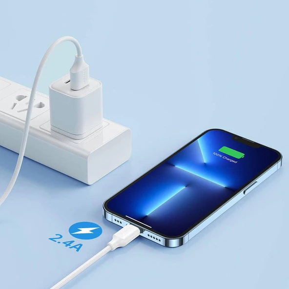 Joyroom 2.4A Usb Lighting Hızlı Şarj Ve Data Kablosu - 1 Metre - 9