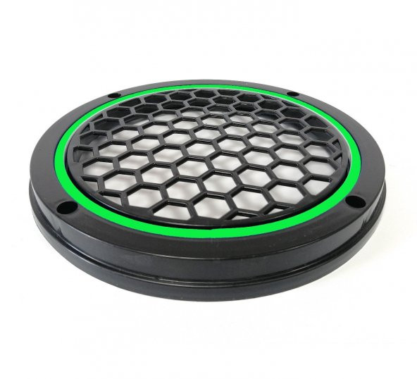 Garaj Dünyası Yeşil Neon Ledli 20 Cm 2’li Hoparlör Kapağı - 2