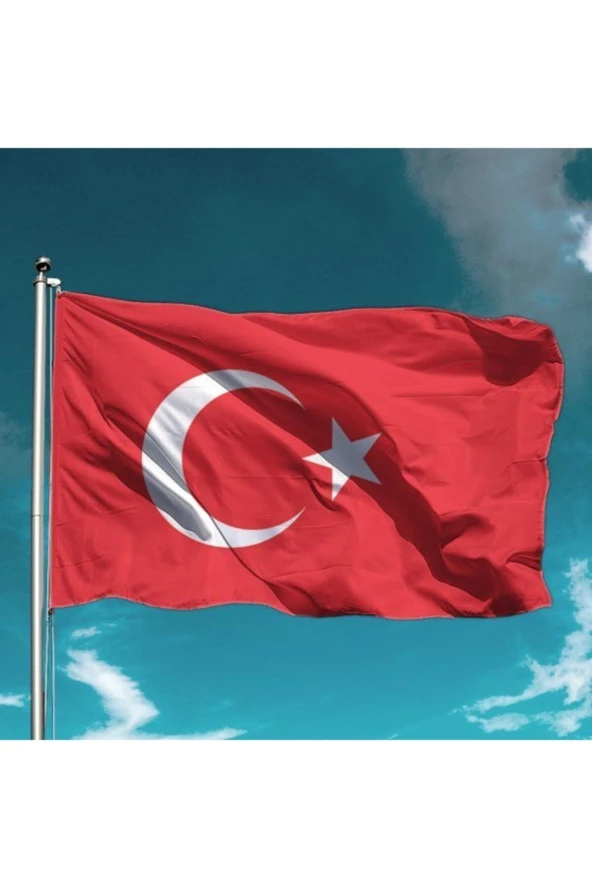 Türk Bayrağı 150x225 cm Raşel Kumaş- 5 Adet