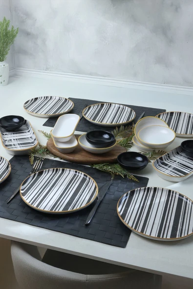 Keramika Keraart Cleo Kahvaltı Takımı 18 Parça 6 Kişilik 19918-20-41 - Resim 3