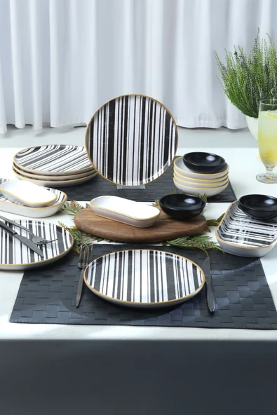 Keramika Keraart Cleo Kahvaltı Takımı 18 Parça 6 Kişilik 19918-20-41 - Resim 4