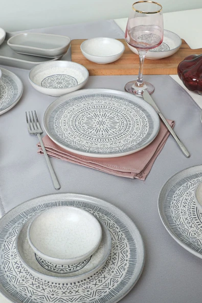 Keramika Keraart Stone Kahvaltı Takımı 18 Parça 6 Kişilik 21426-27 - 6