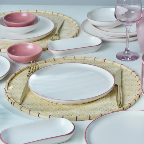 Keramika Line Pink Kahvaltı Takımı 18 Parça 6 Kişilik 20000 - 3