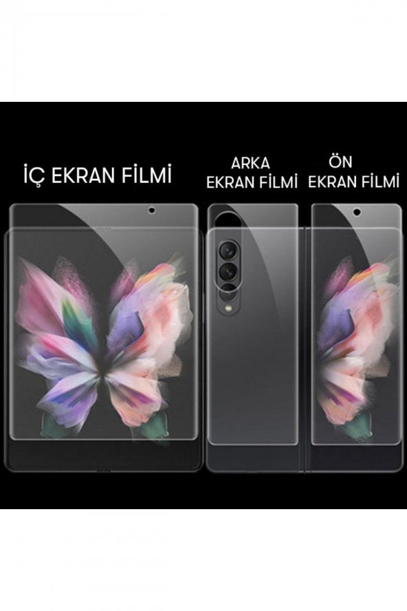 Samsung Z Fold 5 Nano Ekran Koruyucu Ön + Arka Tam Kaplayan - 2