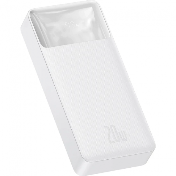 Baseus Bipow 20000 Mah 20W Hızlı Şarj Powerbank Taşınabilir Hızlı Beyaz - 3