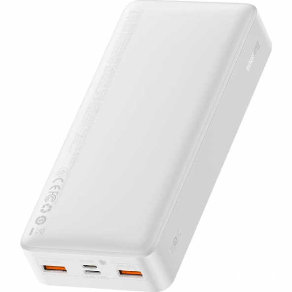 Baseus Bipow 20000 Mah 20W Hızlı Şarj Powerbank Taşınabilir Hızlı Beyaz - 4