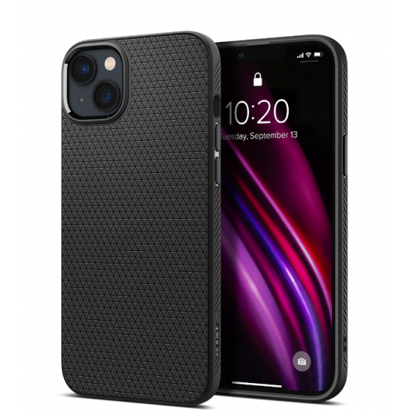 Spigen Apple iPhone 14 / iPhone 13 Kılıf Liquid Air Matte Black - ACS05037