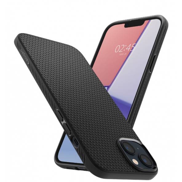 Spigen Apple iPhone 14 / iPhone 13 Kılıf Liquid Air Matte Black - ACS05037 - 2