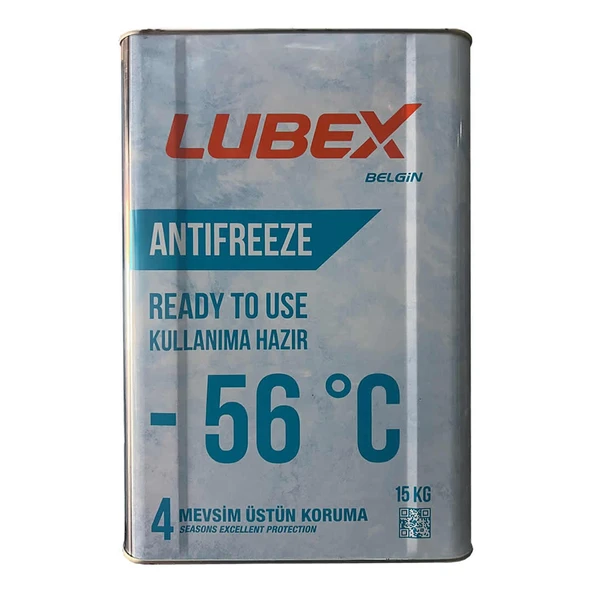 Lubex Mavi Antifriz 15 Kg Kullanıma Hazır -56 Derece - 1