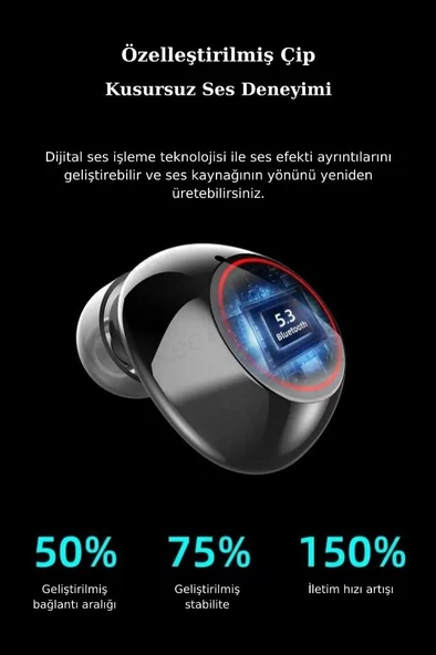 M88 Plus Powerbank Özellikli Göstergeli Hd Mikrofon Kablosuz Bluetooth Kulaklık - 2