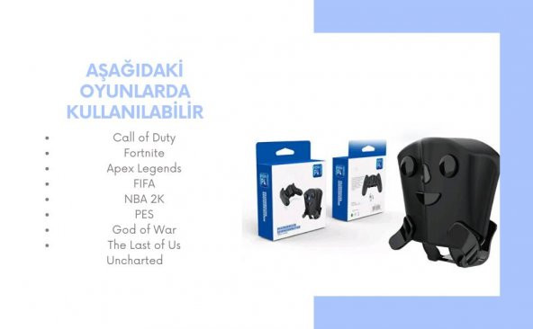 Cosmostech PS4 Controller Dualshock 4 Oyun Kolu için Uyumlu Back Button , Ektrsa Tuş Eklentisi - 4