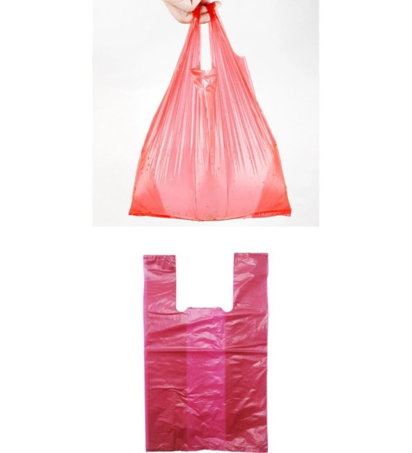 Arma Kırmızı Market Poşeti Torbası - Hışır Atlet Poşet - Küçük Boy - 24.5 x 40 Cm. - 5 Kg. - 2