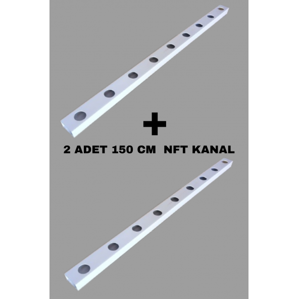 NFT HİDROPONİK TOPRAKSIZ TARIM KANALI 80x50mm 1.5m 2 ADET