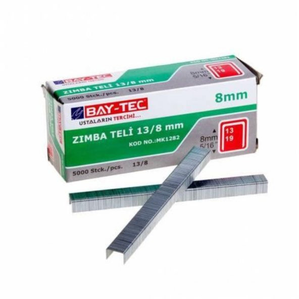 Bay-Tec MK1282 Zımba Teli 13/8MM 5000 ADET - 2