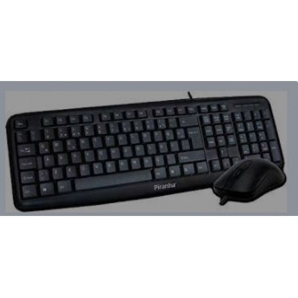 Piranha 2325 Kablolu Klavye Mouse Set