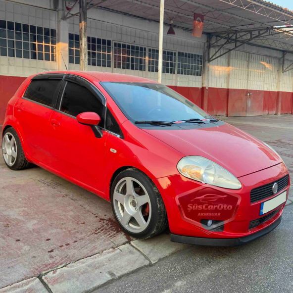 Fiat Punto 2006-2018 Uyumlu Üniversal Astra H lip Esnek Ön Lip 2 Parça Tampon Altı Dil Karlık Ön Ek - 2