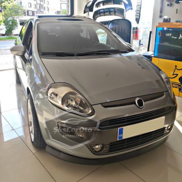 Fiat Punto 2006-2018 Uyumlu Üniversal Astra H lip Esnek Ön Lip 2 Parça Tampon Altı Dil Karlık Ön Ek - 6