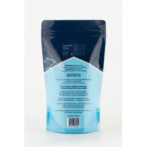 MAVERA İYOTLU DENİZ TUZU 500 GR - 2