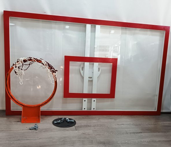 Mia Basketbol Panya Seti 105*180 8 mm Solid Polikarbon 45 cm Sabit Çember - 3