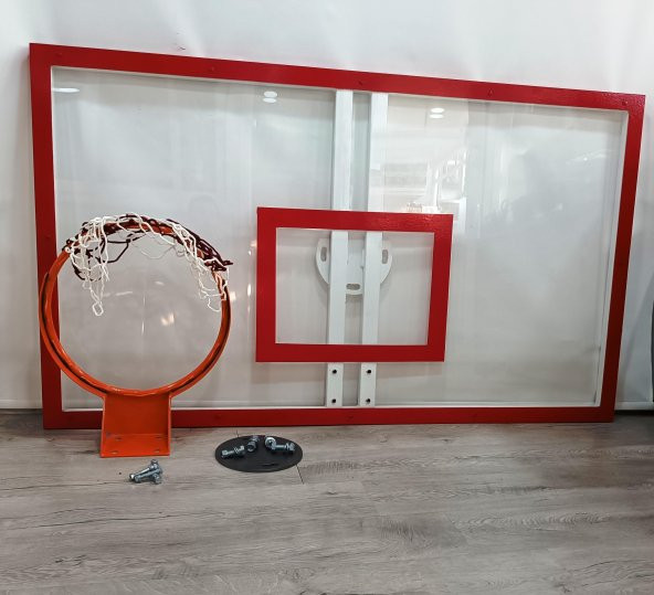 Mia Basketbol Panya Seti 105*180 8 mm Solid Polikarbon 45 cm Sabit Çember - 4