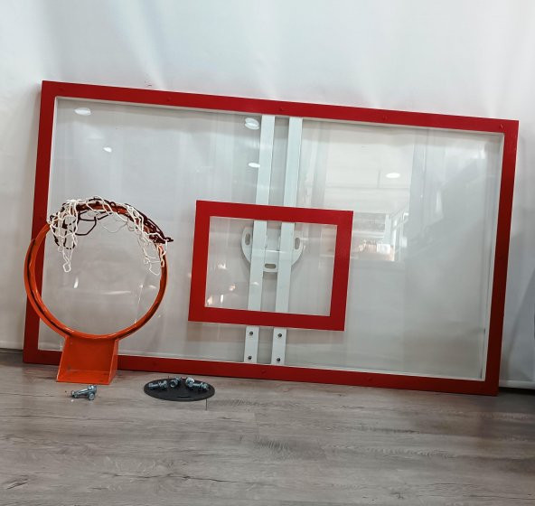 Mia Basketbol Panya Seti 105*180 8 mm Solid Polikarbon 45 cm Sabit Çember - 9