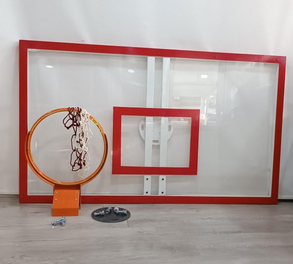 Mia Basketbol Panya Seti 105*180 8 mm Solid Polikarbon 45 cm Yaylı Çember - 7
