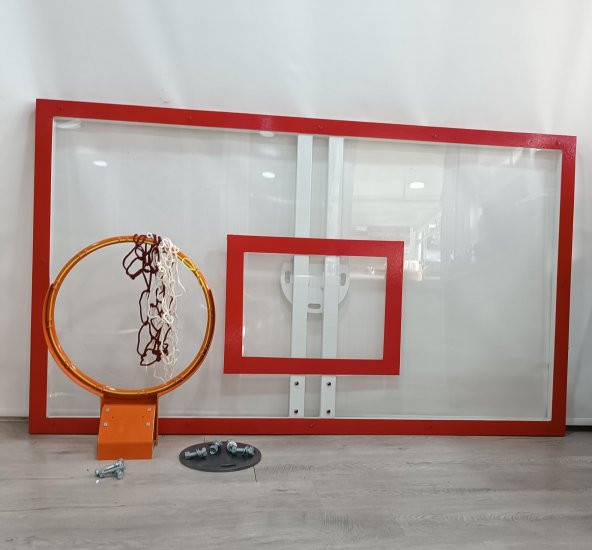 Mia Basketbol Panya Seti 105*180 8 mm Solid Polikarbon 45 cm Yaylı Çember - 8