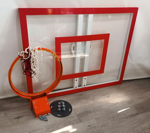 Mia Basketbol Panya Seti 90*120 8 mm Solid Polikarbon 45 cm Yaylı Çember - 2