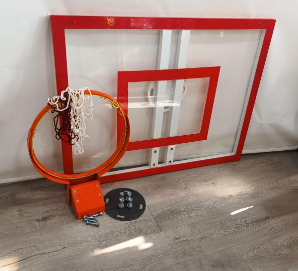 Mia Basketbol Panya Seti 90*120 8 mm Solid Polikarbon 45 cm Yaylı Çember - 3