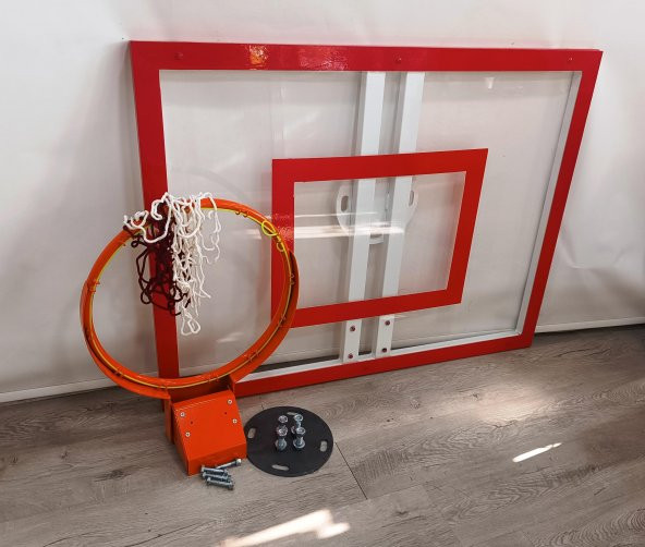 Mia Basketbol Panya Seti 90*120 8 mm Solid Polikarbon 45 cm Yaylı Çember - 4