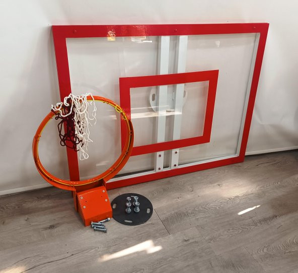 Mia Basketbol Panya Seti 90*120 8 mm Solid Polikarbon 45 cm Yaylı Çember - 6