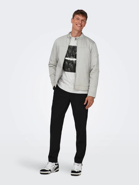 ONLY & SONS Erkek Önden Fermuarlı Ceket 22027380 - 2