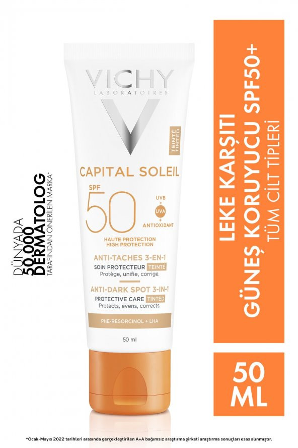 Vichy Capital Soleil Spf50 Anti-dark Spots 50 ml