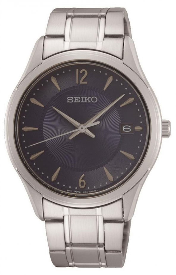 Seiko SUR419P1 Quartz Çelik Gri Siyah Kadran 5 ATM 40 mm Erkek Kol Saati