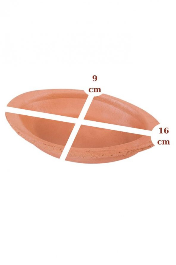 Elizi Çömlekleri 3’lü Mini Oval Kase, Çok Amaçlı Toprak Sunum Servis Kase Çömlek 3 Adet - 2