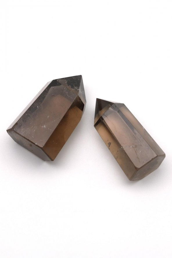 Dumanlı Kuvars Doğal Taş Obelisk Parça - 2