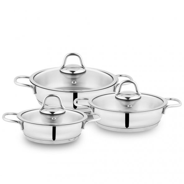 Schafer Eva Çelik Sahan Seti-6 Parça-Inox - 4