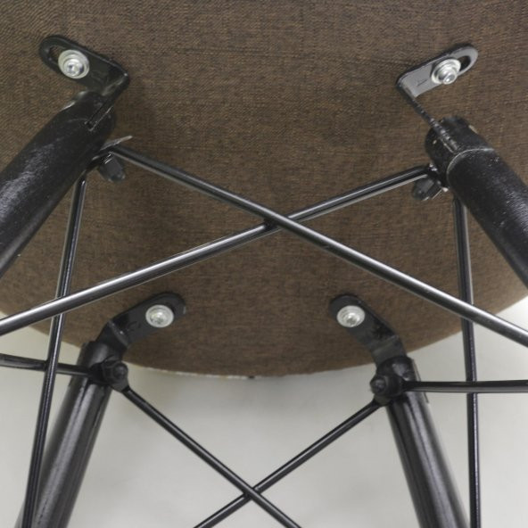 T.Concept Renkli Patchwork Sandalye Siyah Ayaklı - Resim 4