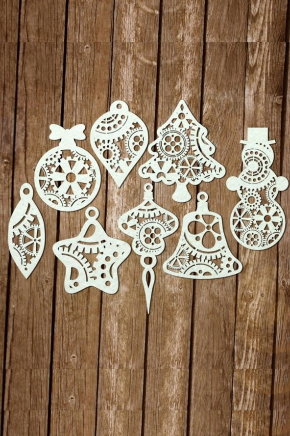 Yılbaşı Ağacı Süsü 12 li Yılbaşı Süsü Noel Süsü Christmas Ornament