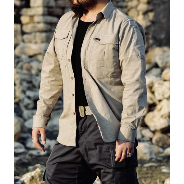 Blt Tactical Outdoor Gömlek Bej Taktik Gömlek - 3