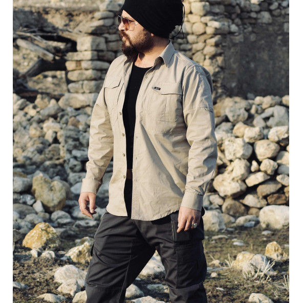 Blt Tactical Outdoor Gömlek Bej Taktik Gömlek - 4