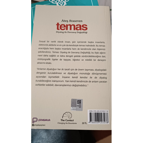 TEMAS - DİYALOG İLE DAVRANIŞ DEĞİŞİKLİĞİ ATEŞ ATASEVEN - 2