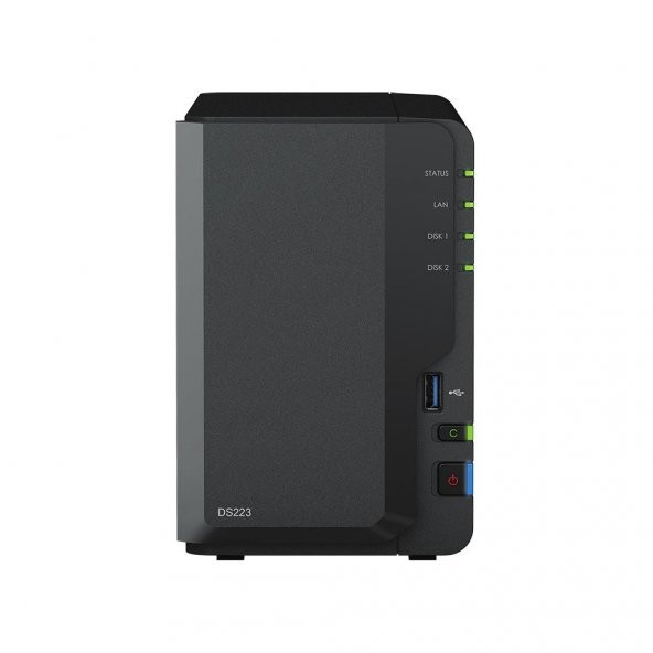 Synology DS223 (2x3.5/2.5) 2 Yuvalı Tower NAS